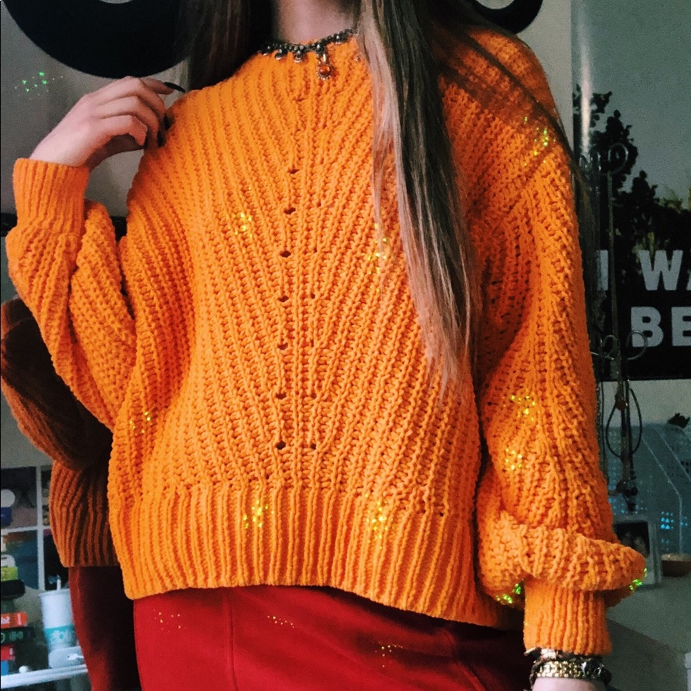 Orange Sweater